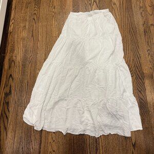 Brandy Melville white long flowy skirt